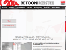 Tablet Screenshot of betoonimeister.ee